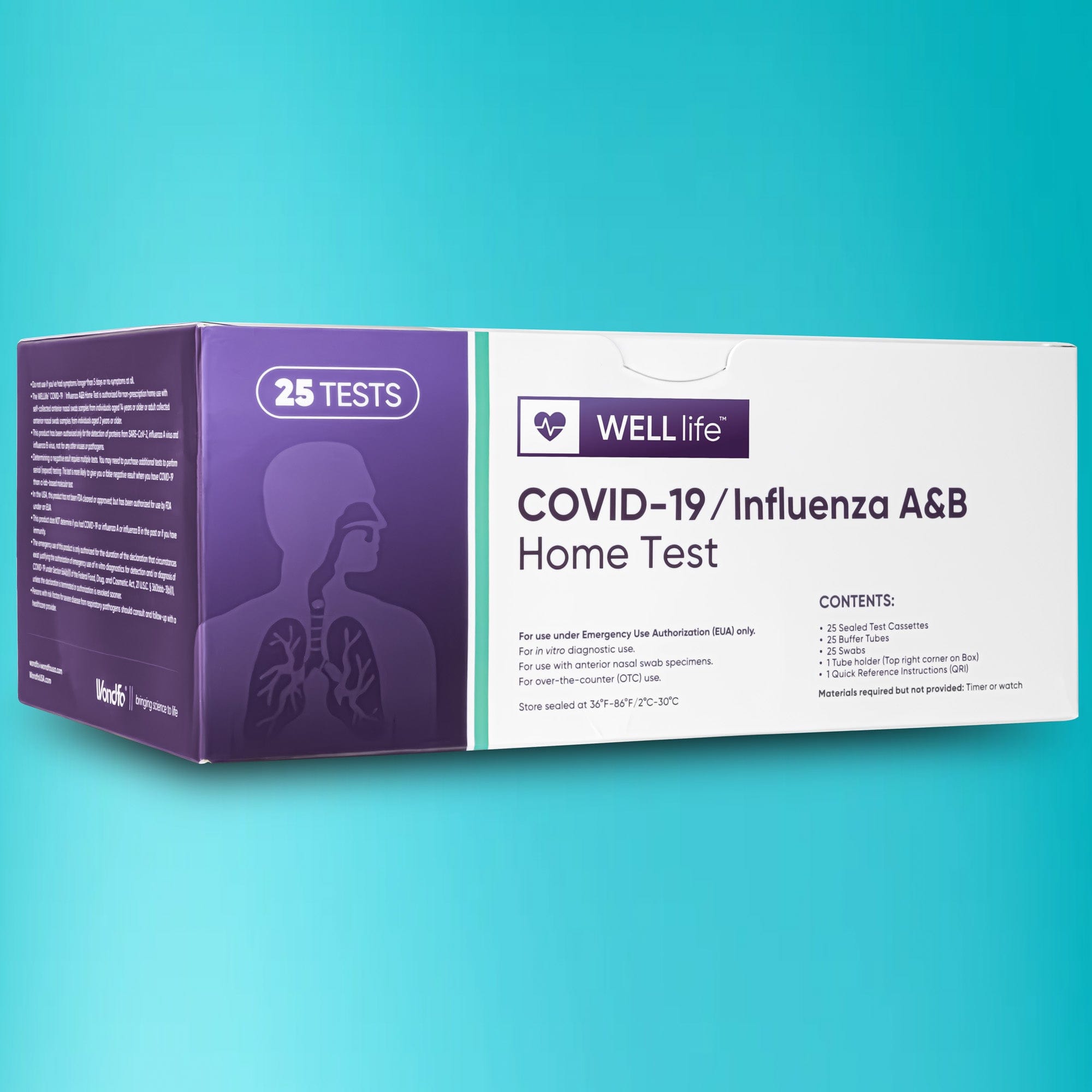 Prime Screen - Well Life - Influenza A & B / COVID-19 Rapid Home Test