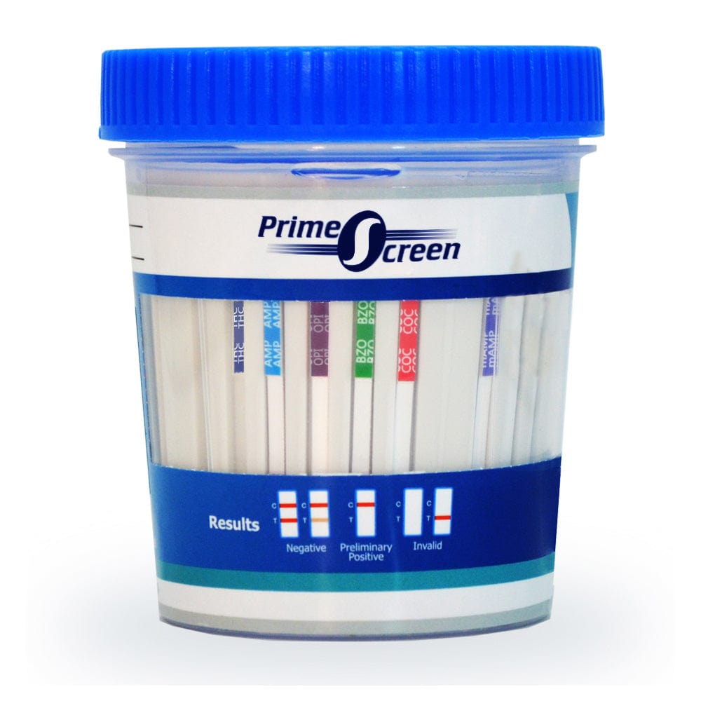 Prime Screen - 6 Panel Multi Drug Urine Test Cup (AMP,BZO,COC,mAMP,OPI,THC) - TDOA-264