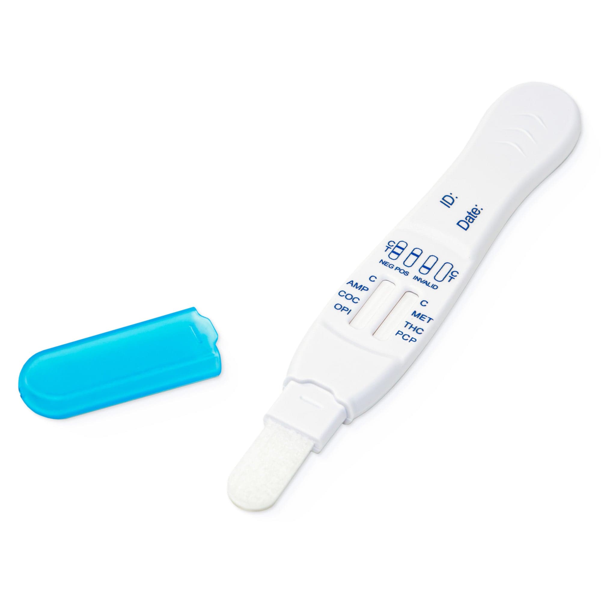 Prime Screen - 6-Panel Saliva Oral Fluid T-Square with indicator Drug Test Screen Kit (AMP,COC,MET,OPI,PCP,THC) QODOA-166EUO-I