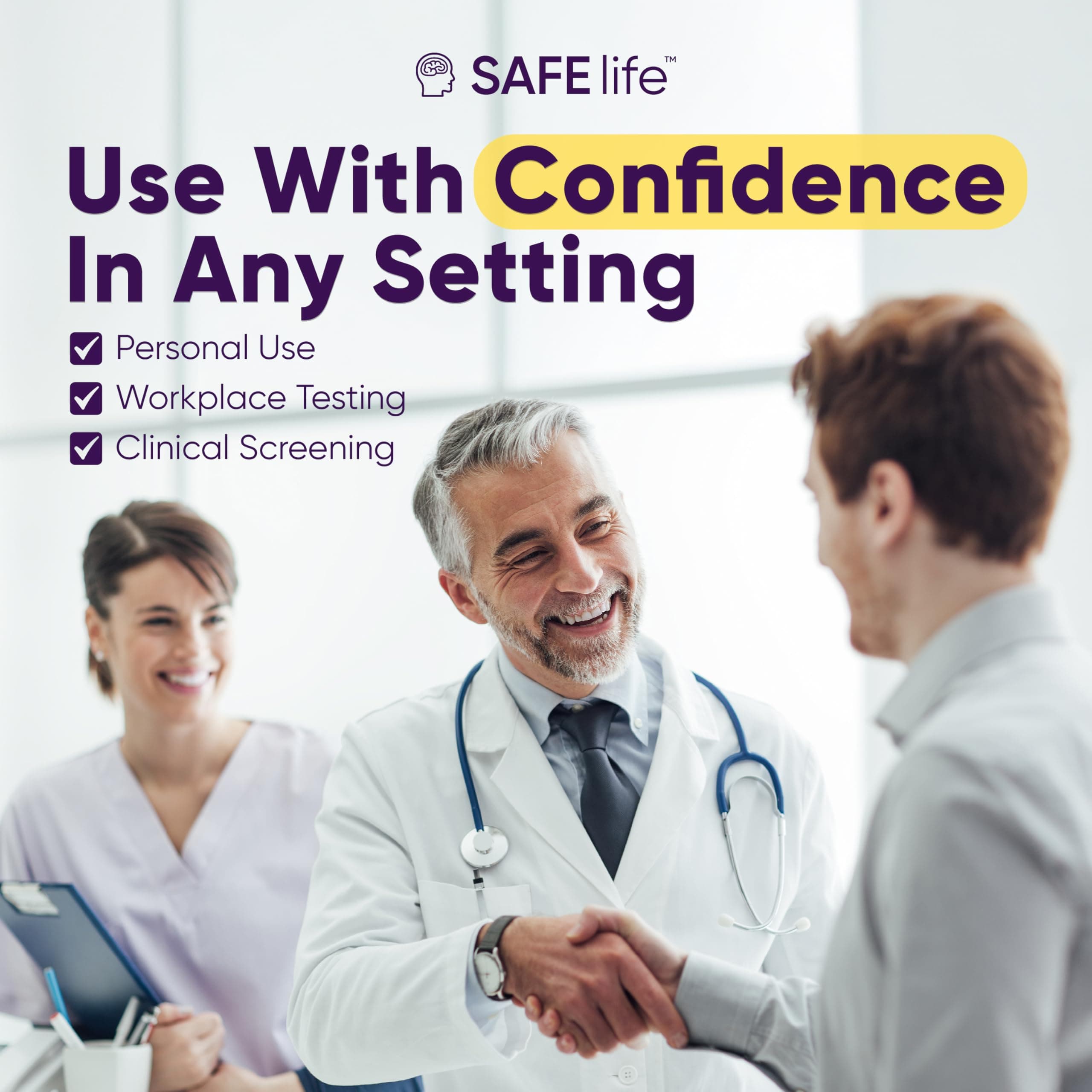 SAFE LIFE Methamphetamine Urine Drug Test Dip Card, At-Home Test Kit, 1000 ng/ml Cutoff Level, OTC Use
