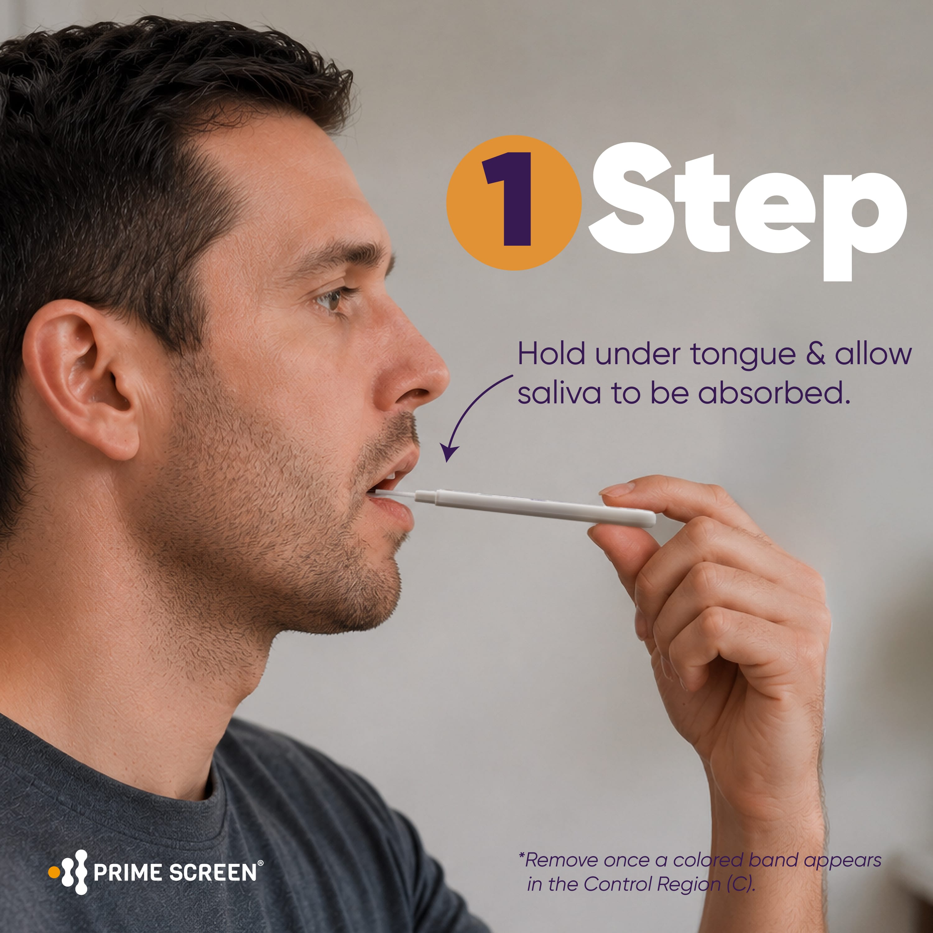 Prime Screen 10 Panel Multi-Drug Oral Fluid Test, One Step Employment and Insurance Testing,T-Swab(AMP50, COC20, OPI40, MET50,THC40,PCP10, OXY20,MTD30,BAR20,MDMA50)