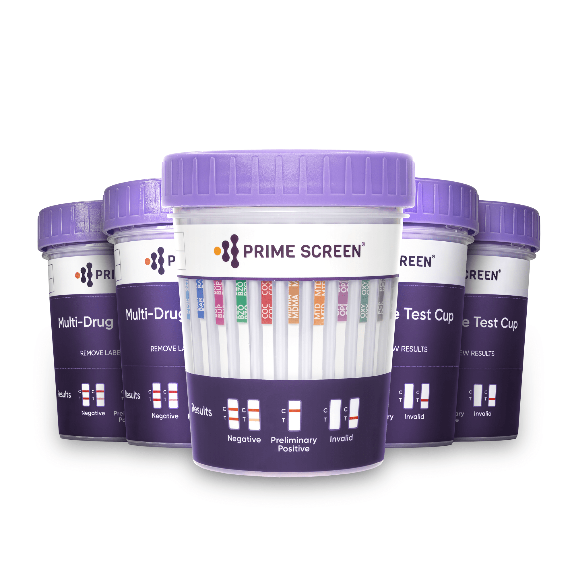Prime Screen - 12 Panel Compact Urine Test Cup (AMP,BAR,BUP,BZO,COC,MDMA,MTD,OPI,OXY,PCP,TCA,THC) - CDOA-3124