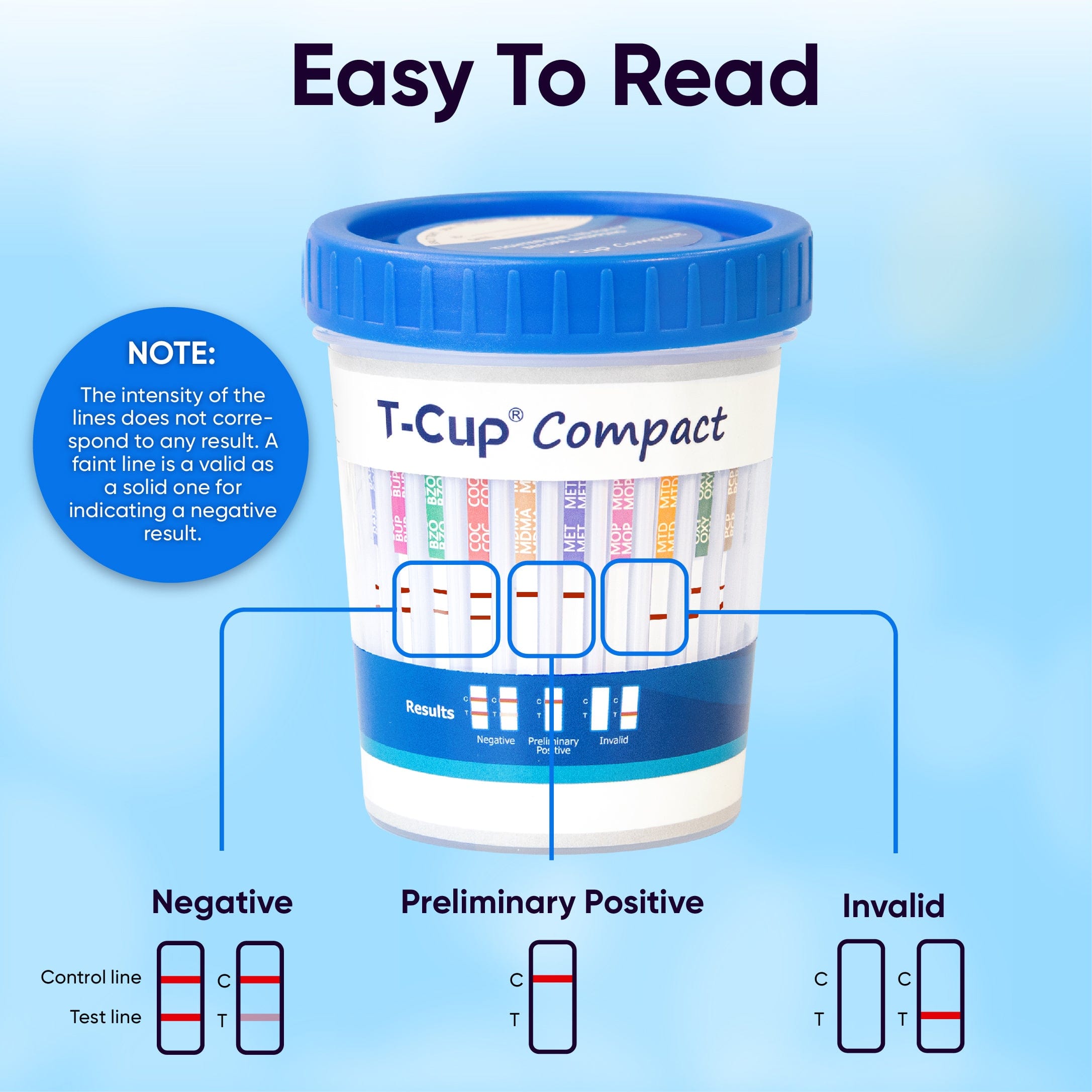 Prime Screen - T-CUP 13 Panel Urine Test Cup, Testing AMP, BAR, BUP, BZO, COC, MET, MDMA, MOP, MTD, OXY, PCP, THC, ETG - TDOA-8135