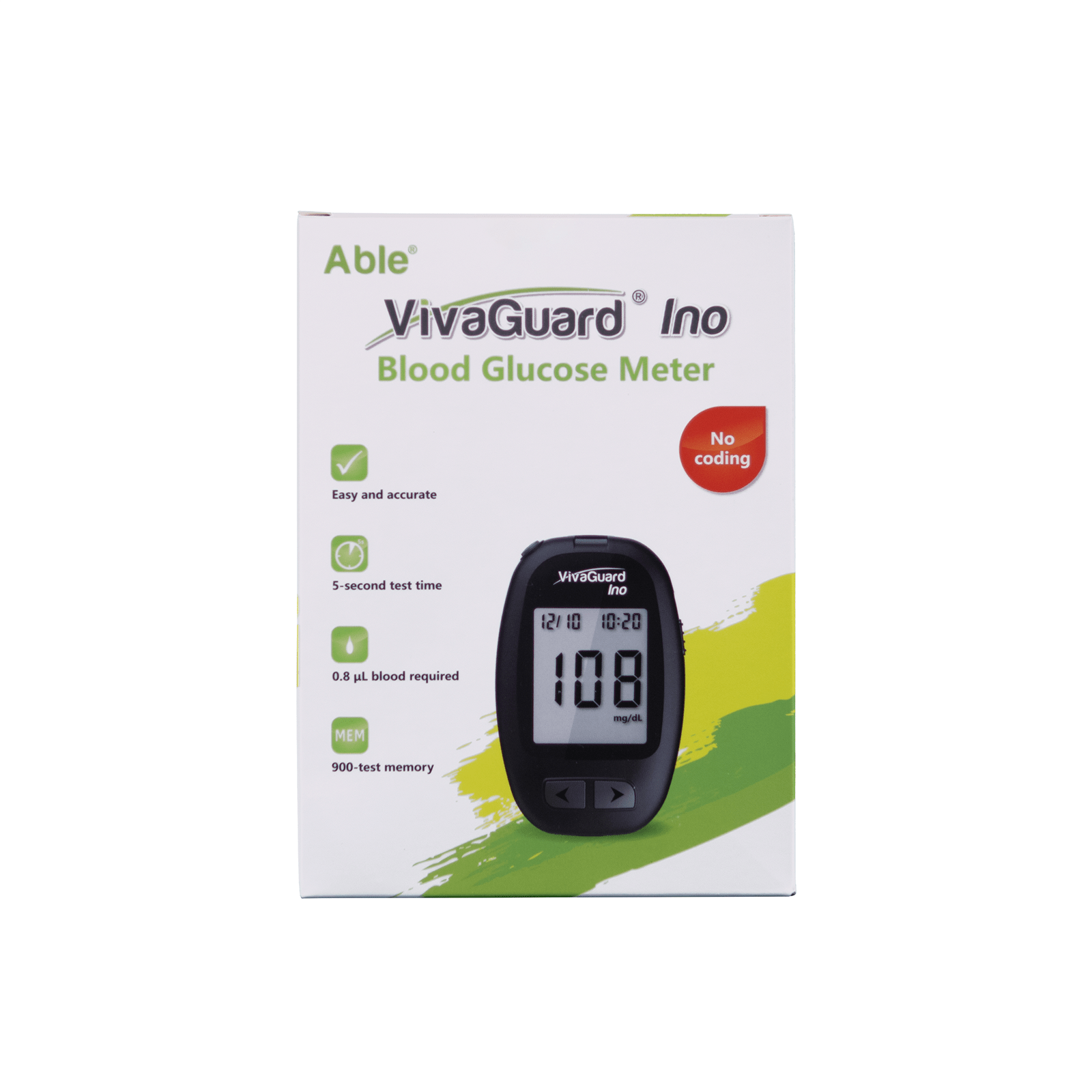 Prime Screen - VivaGuard Blood Glucose Meter