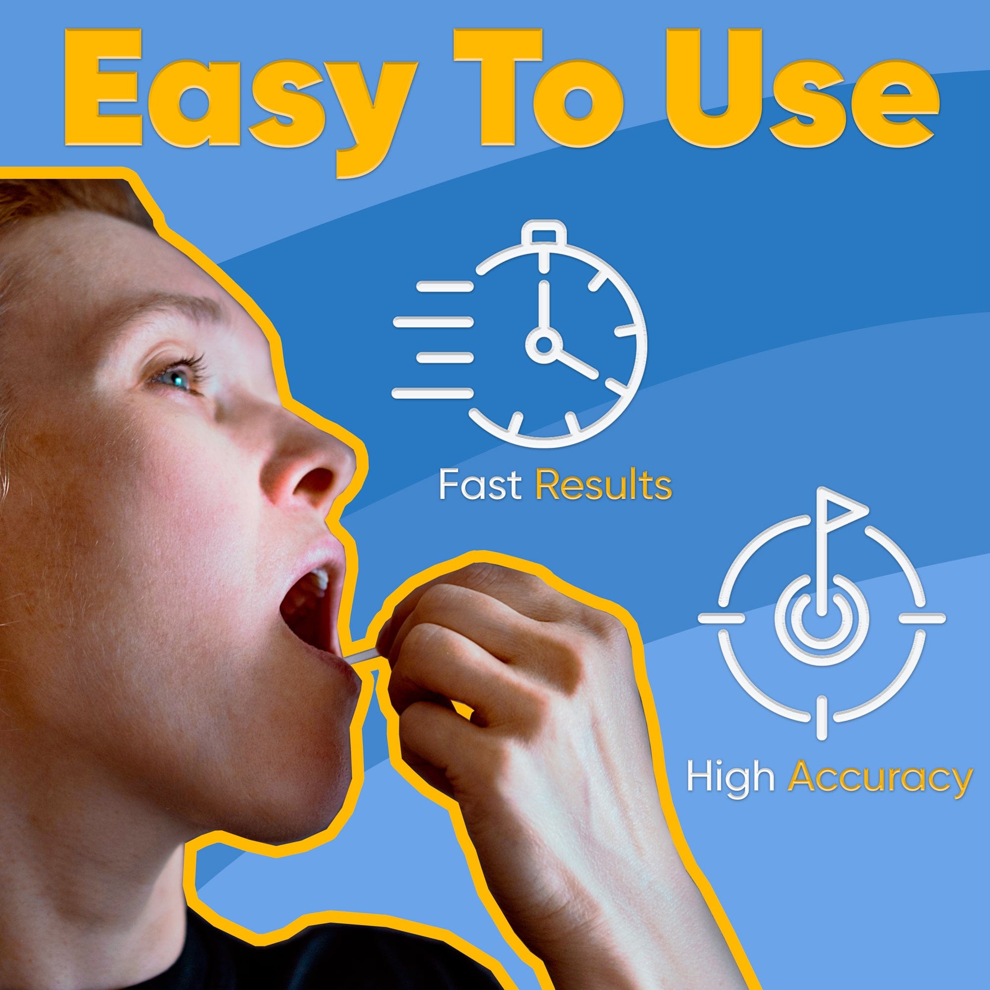 Prime Screen - Saliva Alcohol Test Strip, High Accurate Home Test, Result in 2 Minutes - 10 Tests