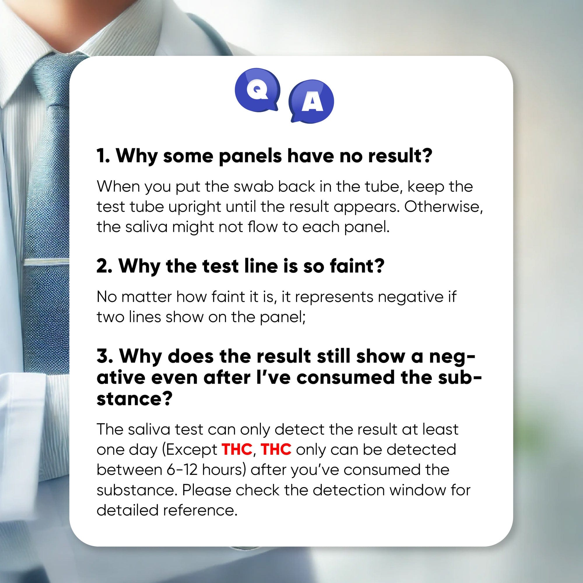 Prime Screen - 6 Panel Oral Saliva Test Kit, Employment and Insurance Testing (AMP, COC, MET, OPI, PCP, THC) - ODOA-166