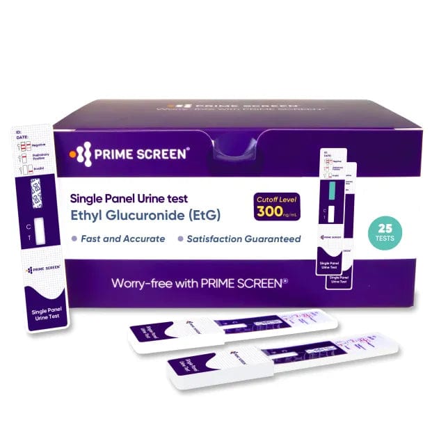 Prime Screen - CLEARANCE! Alcohol ETG Urine Dip Card Test - 80 Hour Low Cut-Off 500 ng/mL - WETG-114 SHORT DATED: EXP 12/24/2025