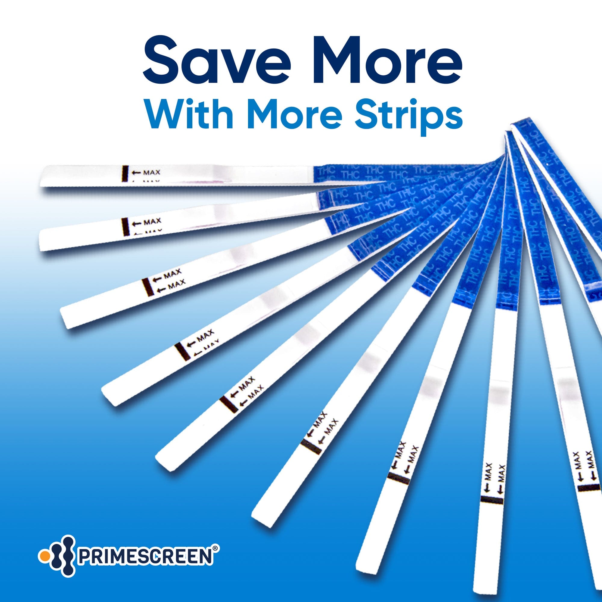 Prime Screen - CLEARANCE! Marijuana Drug Test Dip-Highly Sensitive at Home Urine THC Test Strips 25 Pack for Marijuana/Weed - 50 ng/ml Short Dated: EXP 11/08/2025