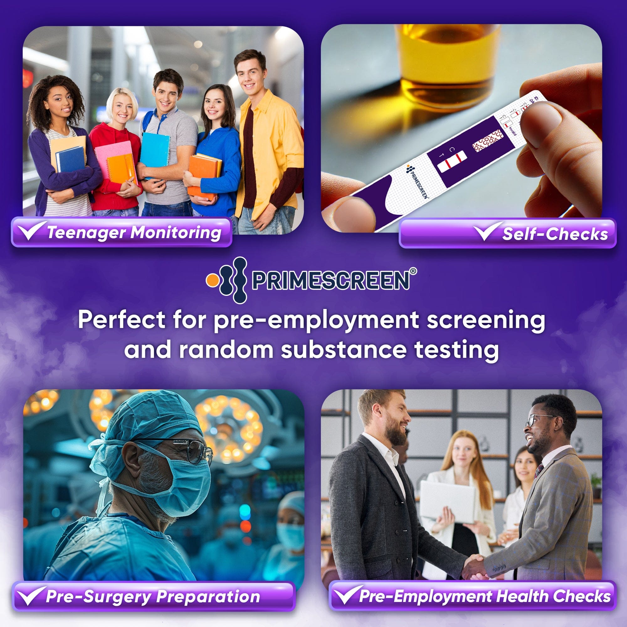 Prime Screen - Nicotine Tobacco Cotinine Urine Dip Test Kit - WCOT-114
