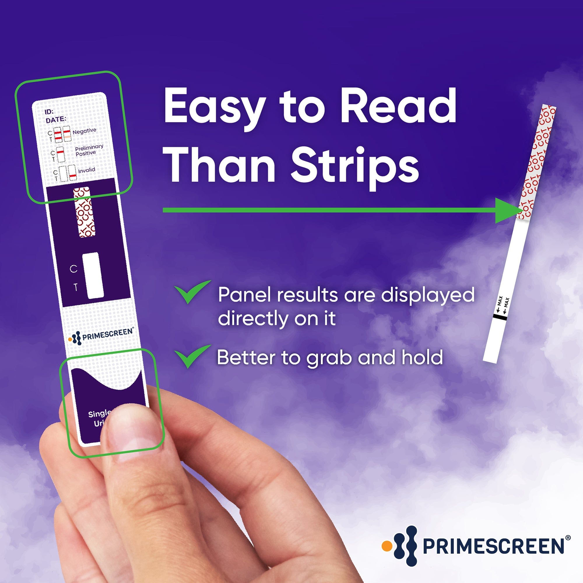Prime Screen - Nicotine Tobacco Cotinine Urine Dip Test Kit - WCOT-114