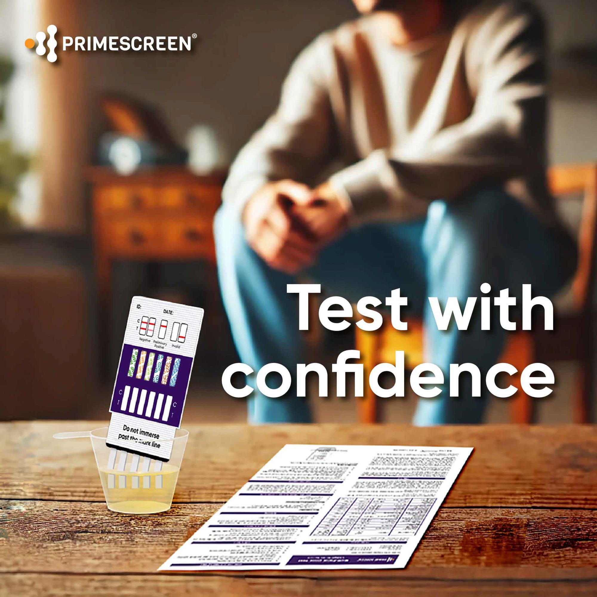 Prime Screen - 12-Panel Dip Card Multi Drug Test Screen Kit (AMP,BAR,BUP,BZO,COC,mAMP,MDMA,MOP,MTD,OXY,PCP,THC) WDOA-6125