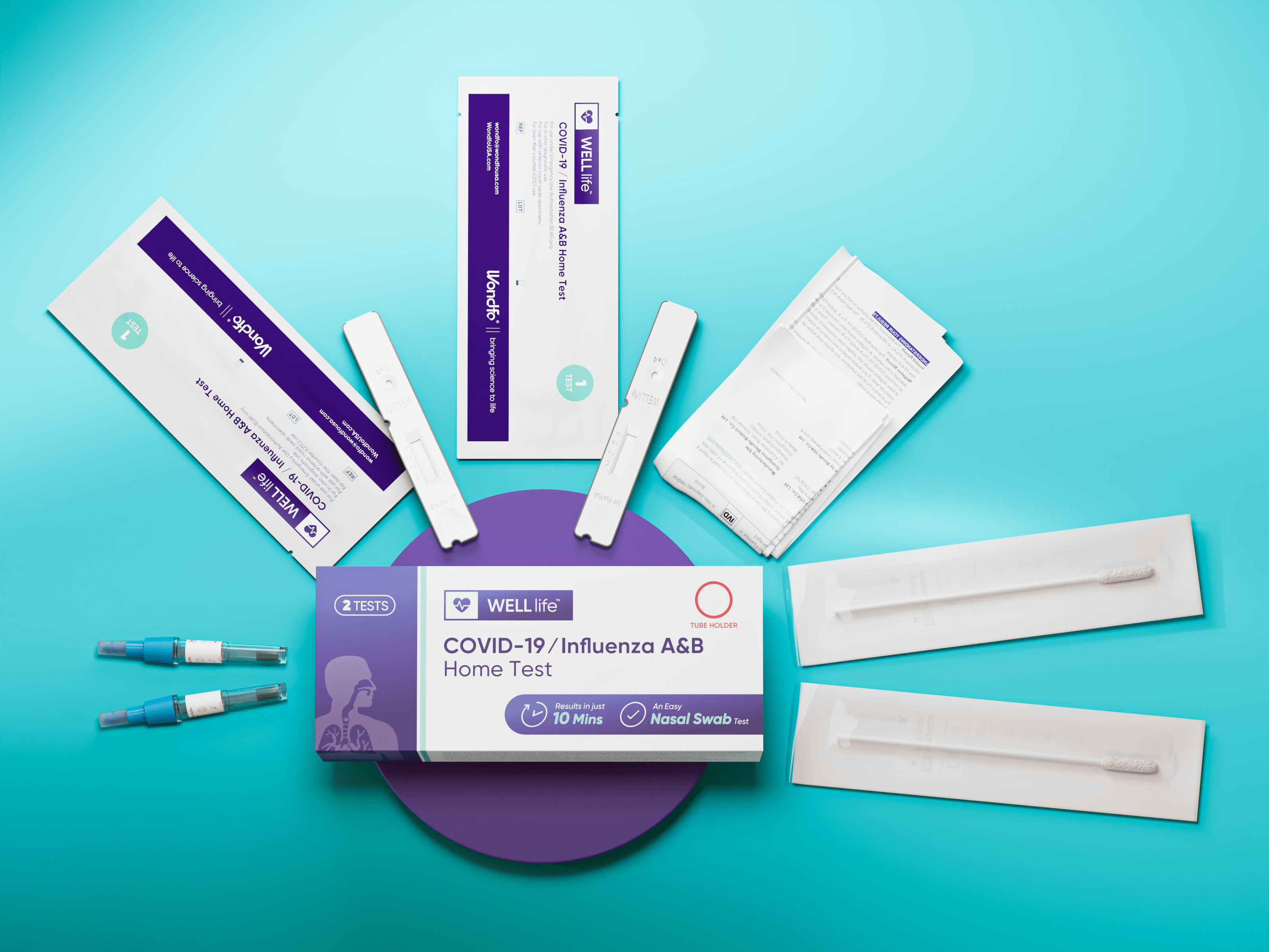 Prime Screen - Well Life - Flu A&B / COVID-19 Rapid Home Test
