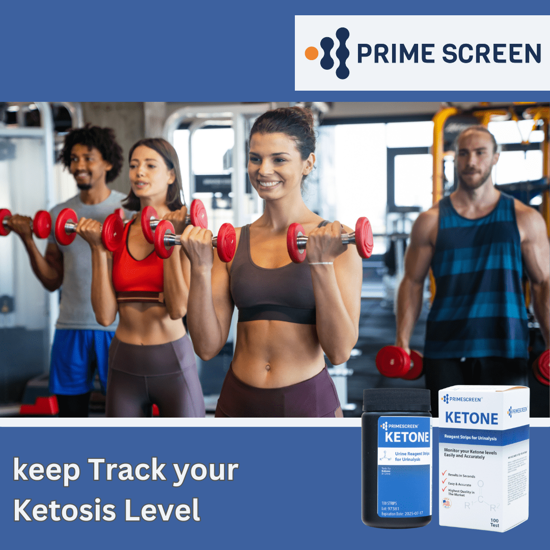 Prime Screen - Ketone Keto Test Strips: Testing Ketosis Based on Your Urine, 100 Ketone Urinalysis Tester Strips (Made in the U.S.)