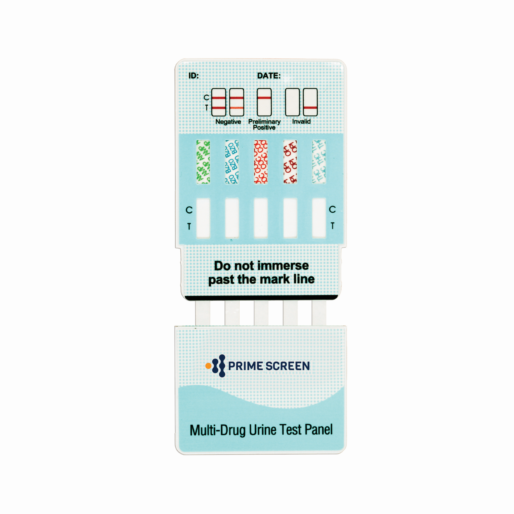 Prime Screen - 10 Panel Multi Dip Test (AMP/BAR/BUP/BZO/COC/mAMP/MTD/OPI/OXY/THC) - WDOA-9104