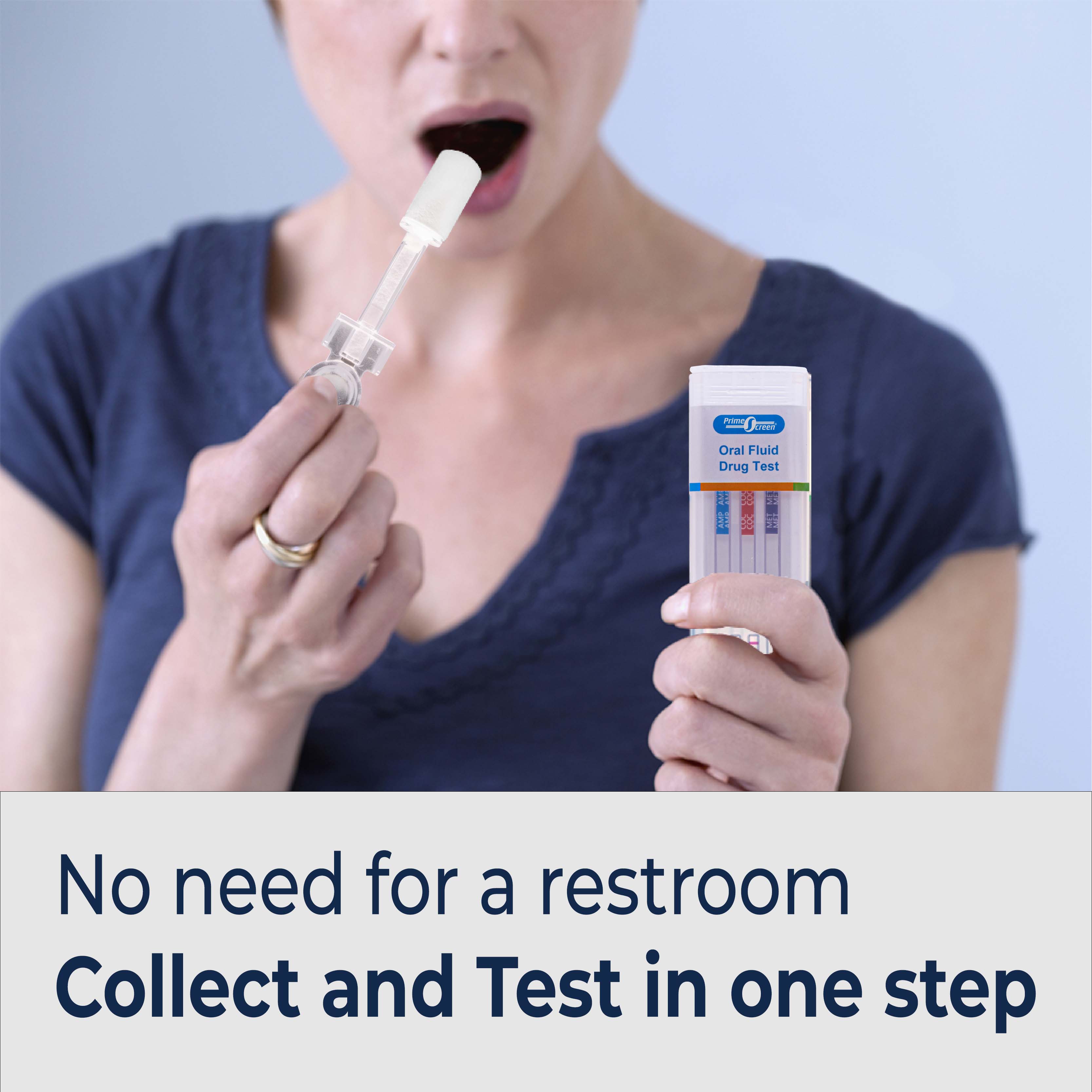 Prime Screen - 6 Panel Oral Saliva Rapid Test Kit -(AMP, BZO, COC, MET, OPI, THC)-ODOA-266