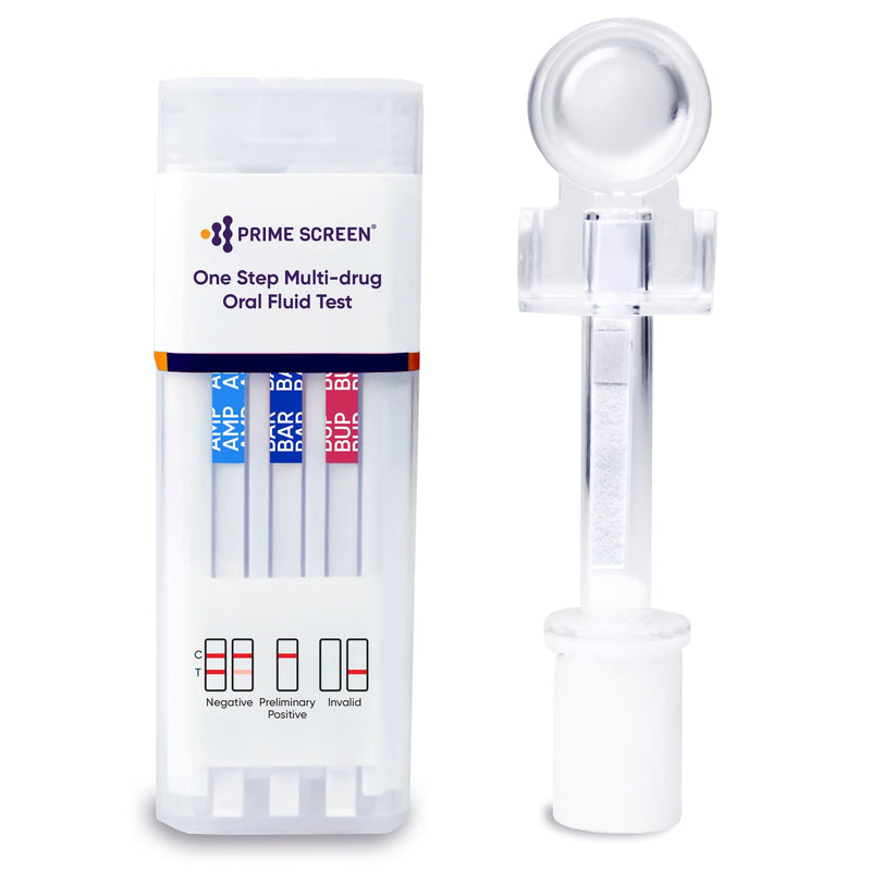 12 Panel Saliva Oral Fluid Test Kit ( AMP, BAR, BUP, BZO, COC, MDMA, MET, MTD, OPI, OXY, PCP, THC) - QODOA-6126 SHORT DATED: EXP 09/14/2025