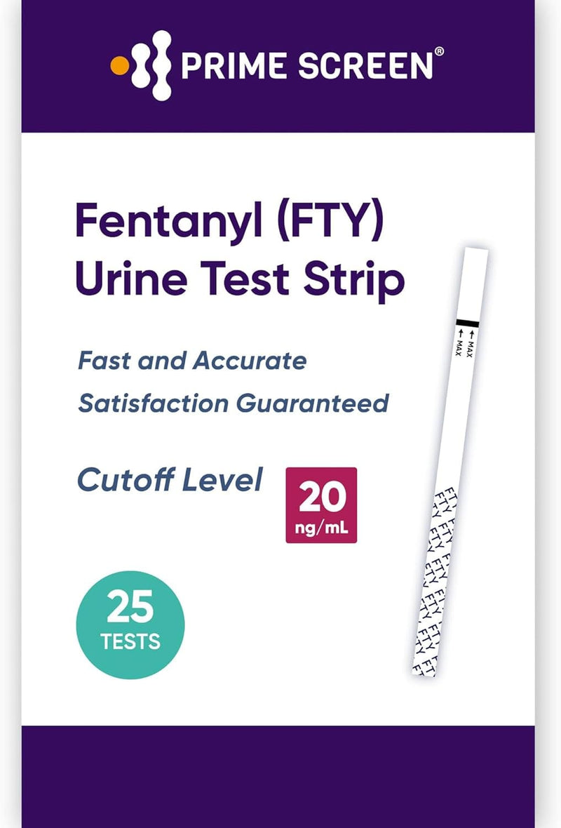 Prime Screen FTY Urine Screening Dip Test Strips 25 Pack - WFTY-101