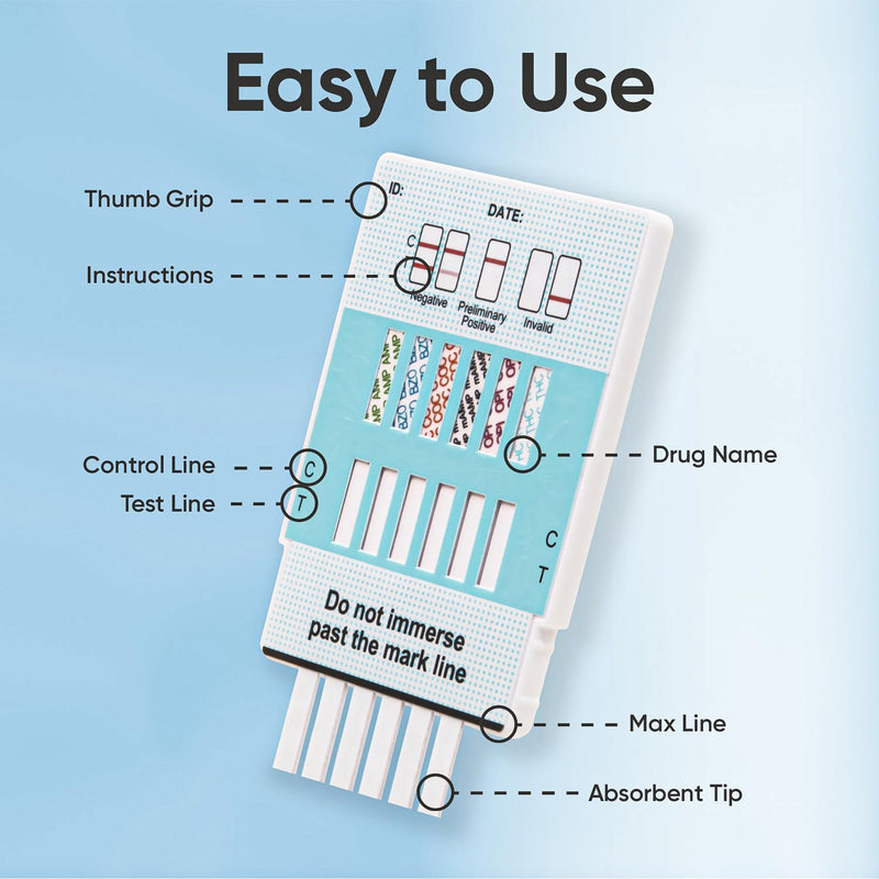 12 Panel Multi Dip Test (AMP/BAR/BUP/BZO/COC/mAMP/MDMA/MOP/MTD/OXY/PCP/THC)-WDOA-6125