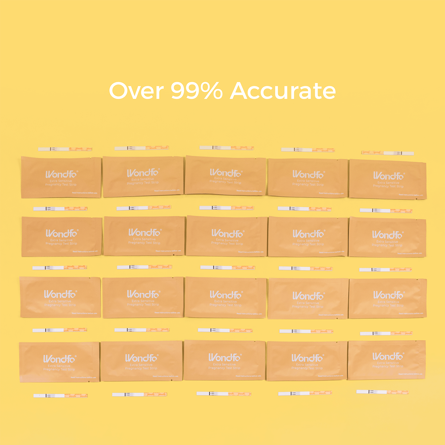 Prime Screen - Wondfo Early Result Pregnancy Test Strips - Get Results 6 Days Sooner Than Missed Period-Sensitive and Accurate HCG Testing Kit at 10 MIU/ml Cut-Off -[25 Packs] 