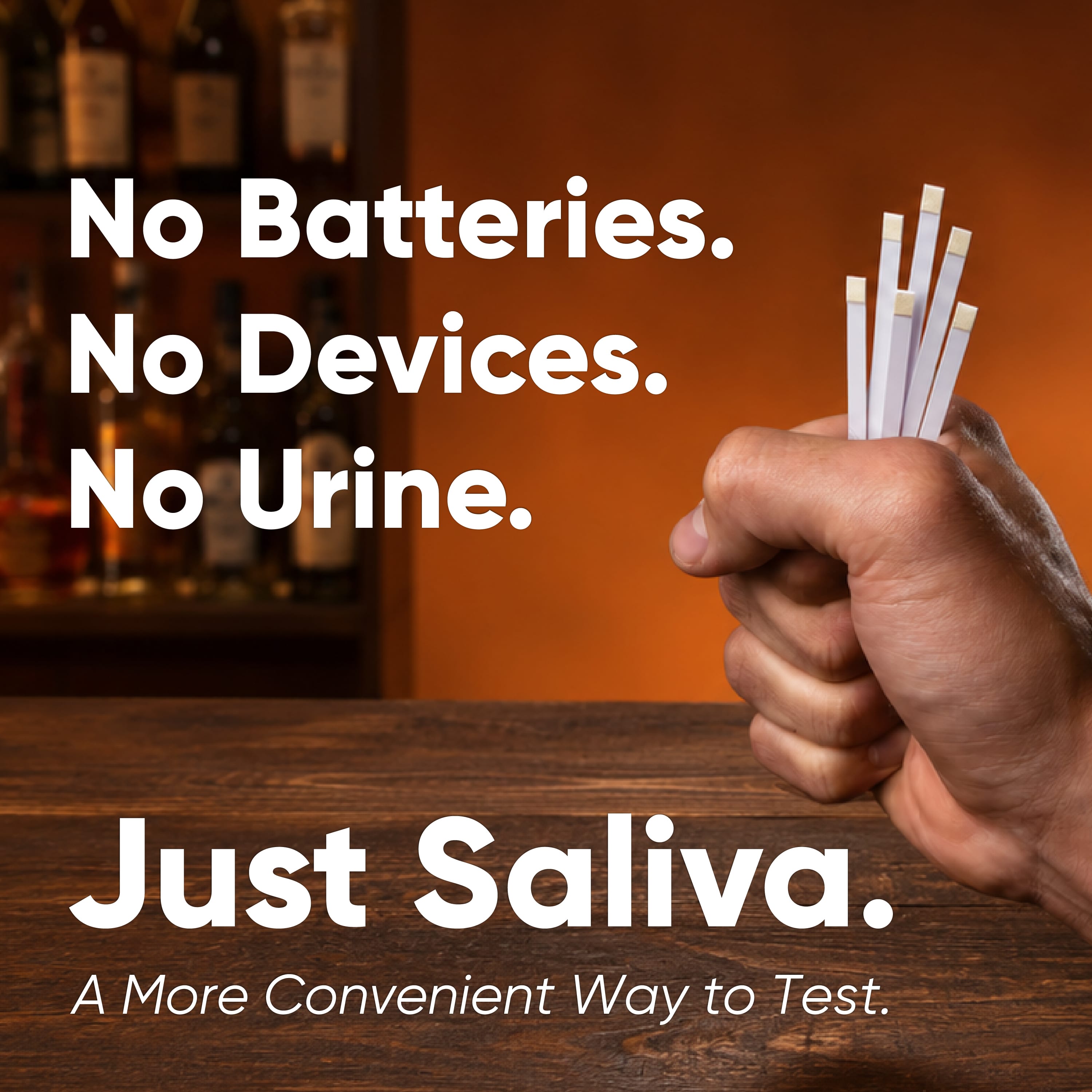 Saliva Alcohol Test Strip, High Accurate Home Test, Result in 2 Minutes - 10/25/100 Tests (EtG) W53-S