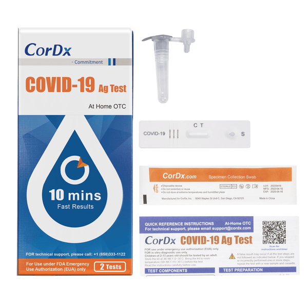 Prime Screen - CordDx COVID-19 AG Test (OTC) [2 Tests] 
