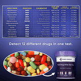 12 Panel Compact Urine Test Cup (AMP,BAR,BUP,BZO,COC,MDMA,MTD,OPI,OXY,PCP,TCA,THC) - CDOA-3124