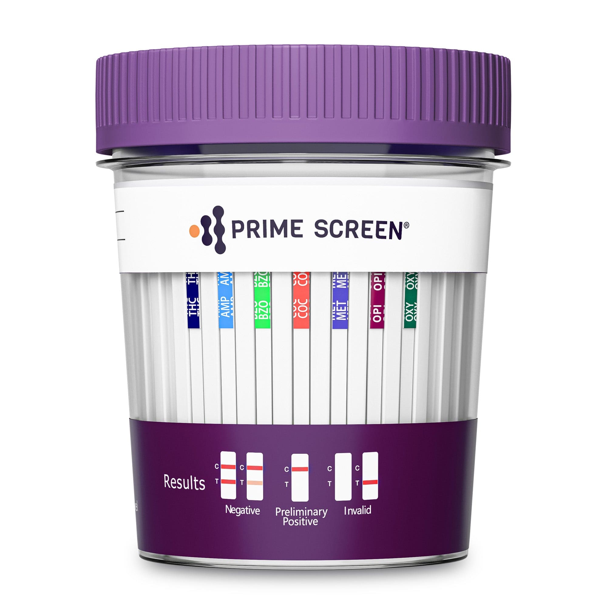 Prime Screen - Prime Screen - 7 Panel Instant Urine Drug Testing Cup Kit [1 Pack] T-274 ,Detecting 7 drugs simultaneously: Marijuana (THC), Amphetamine (AMP), Benzodiazepines (BZO), Cocaine (COC), Methamphetamine 