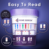 16 Panel Urine Drug Test Cup Kit (AMP,BAR,BUP,BZO,COC,mAMP,MDMA,MOP/OPI,MTD,OXY,PCP,THC, ETG, FTY, TRA, K2) -CDOA-9165EFTK