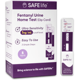 SAFE LIFE Fentanyl Urine Test Dip Card – Highly Sensitive, 1 ng/ml Low Cutoff, Accurate & Easy at-Home Drug Test for OTC Use [ 5 Pack]