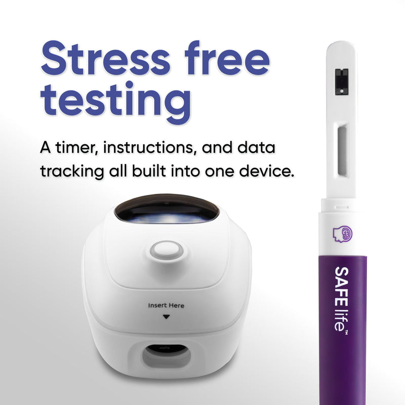 SAFElife™ H1 THC Analyzer with 5 Tests – Advanced Fluorescent Immunoassay Technology, 6-Level THC Detection (0-300+ ng/mL), Semi-Quantitative Results, Portable with Data Management