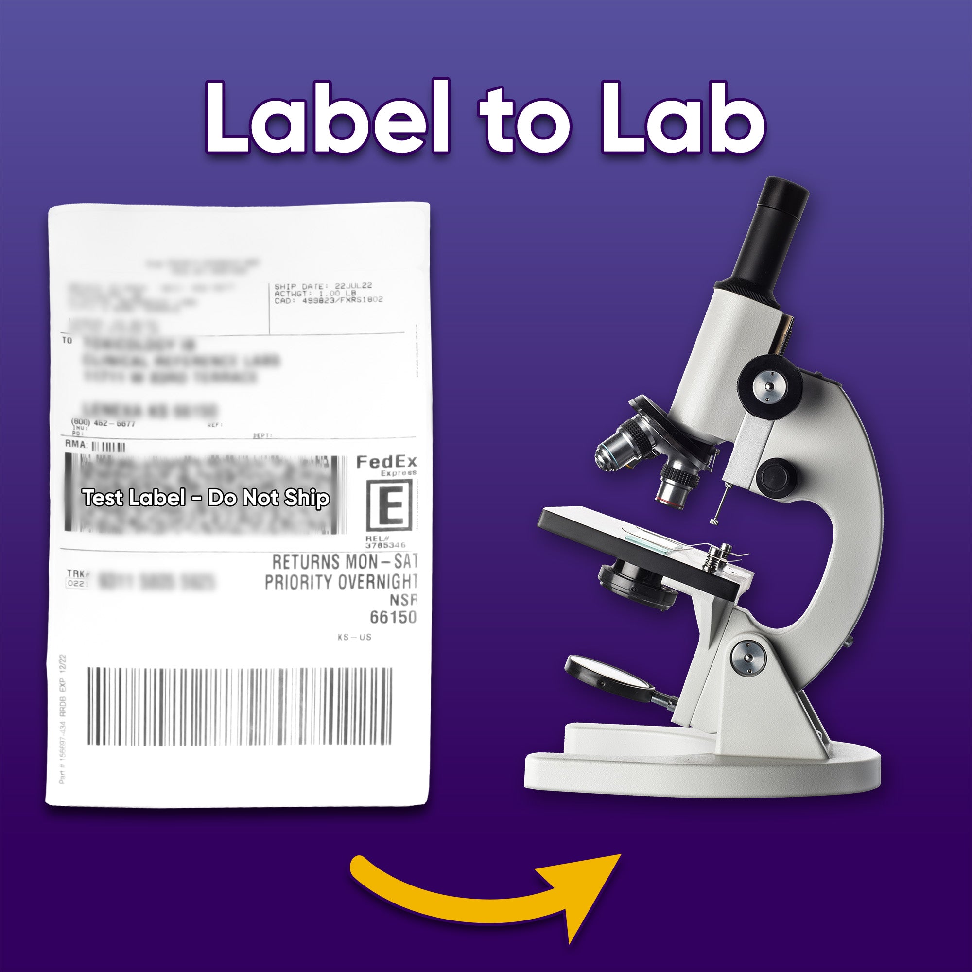 Laboratory Confirmation Service （Only for shipping label to Lab ） - Not include Testing cup