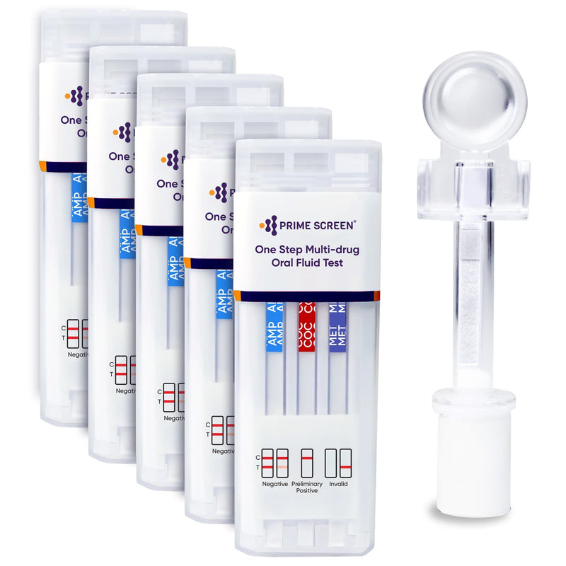 CLEARANCE! 5 Panel Oral Saliva Test Kit (AMP,COC,MET,OPI,THC) - ODOA-256 SHORT DATED: EXP 09/04/2025