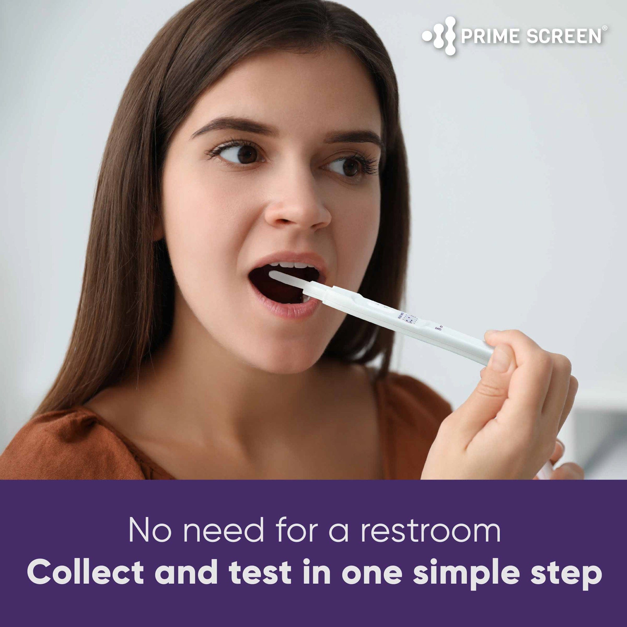 Prime Screen - Prime Screen® [5 Pack] T-Swab Oral Fluid Nicotine (Cotinine) Test – One-Step Saliva Test for Employment and Insurance Screening 