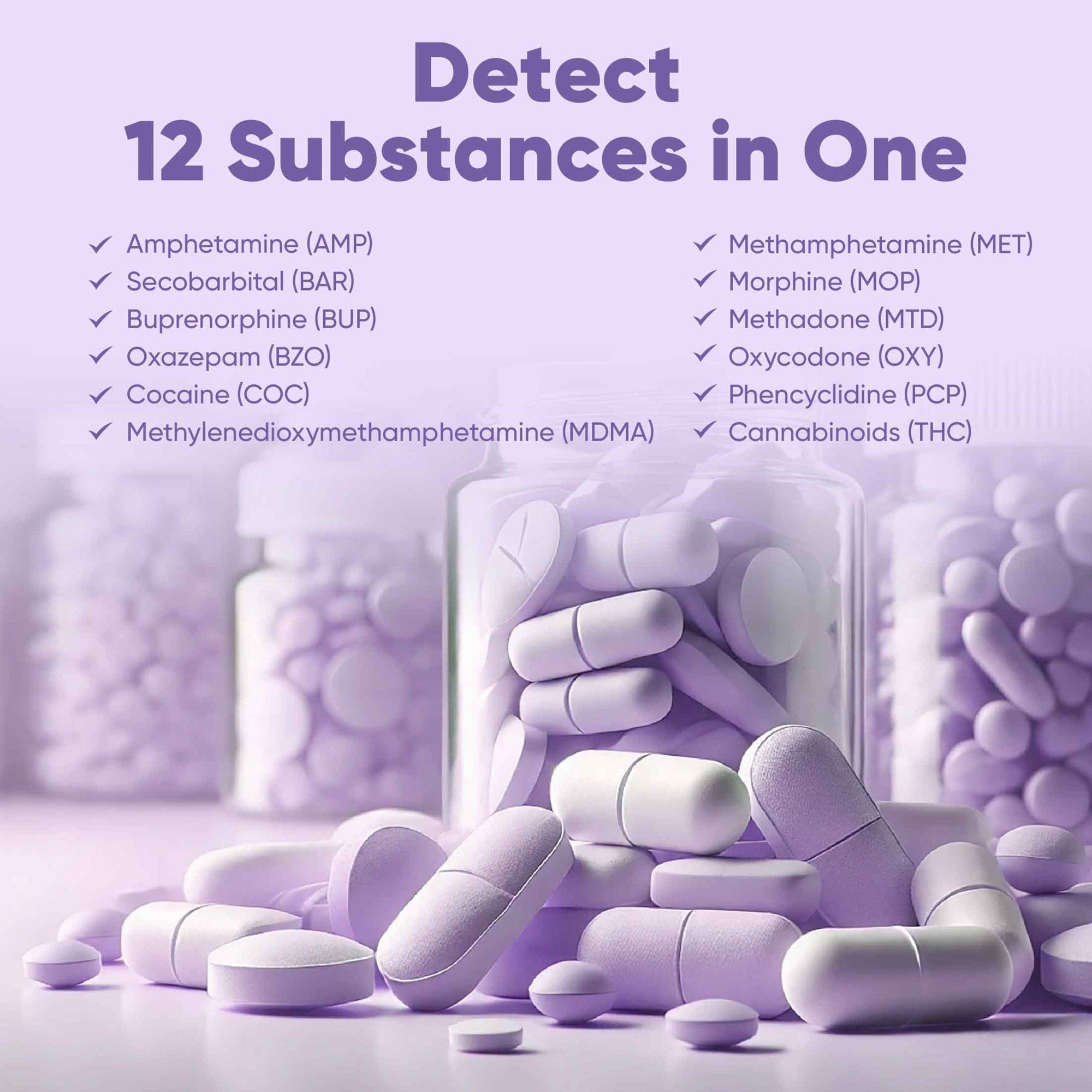 Prime Screen - 12-Panel Dip Card Multi Drug Test Screen Kit (AMP,BAR,BUP,BZO,COC,mAMP,MDMA,MOP,MTD,OXY,PCP,THC) WDOA-6125 