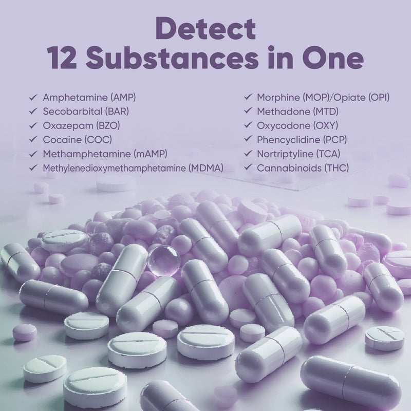 Prime Screen 12 Panel Multi Drug Urine Drug Test Card (AMP,BAR,BZO,COC,mAMP,MDMA,MOP/OPI 300,MTD,OXY,PCP,TCA,THC) - WDOA-7125