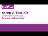Preview - Strep A Test Kit - Throat Testing - CLIA Waived - 25 Tests Per Box