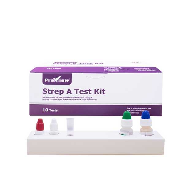 Prime Screen - Preview - Strep A Test Kit - Throat Testing - CLIA Waived 