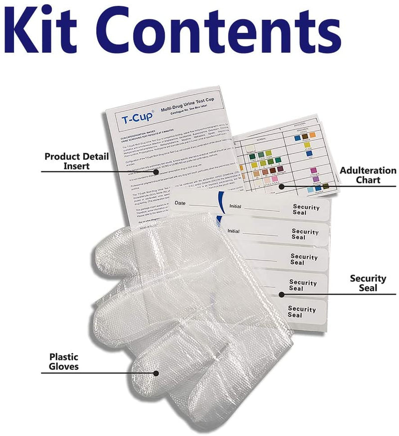 14 Panel Urine Drug Test Cup - Instant Testing Marijuana (THC),OPI,AMP, BAR, BUP, BZO, COC, mAMP, MDMA, MTD, OXY, PCP, PPX, TCA - with 3 Adulterations and Temperature Strips - TDOA-1144A3 - Prime Screen