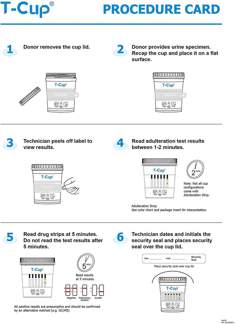 14 Panel Urine Drug Test Cup - Instant Testing Marijuana (THC),OPI,AMP, BAR, BUP, BZO, COC, mAMP, MDMA, MTD, OXY, PCP, PPX, TCA - with 3 Adulterations and Temperature Strips - TDOA-1144A3 - Prime Screen