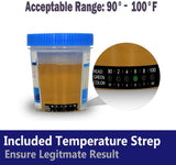 14 Panel Urine Drug Test Cup - Instant Testing Marijuana (THC),OPI,AMP, BAR, BUP, BZO, COC, mAMP, MDMA, MTD, OXY, PCP, PPX, TCA - with 3 Adulterations and Temperature Strips - TDOA-1144A3 - Prime Screen