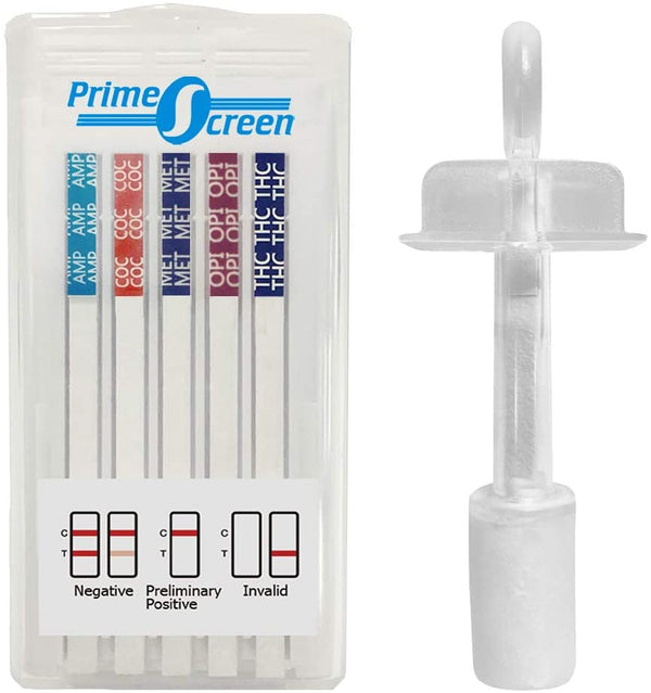 5 Panel Oral Saliva Test Kit (AMP,COC,MET,OPI,THC) - ODOA-256 - Prime Screen