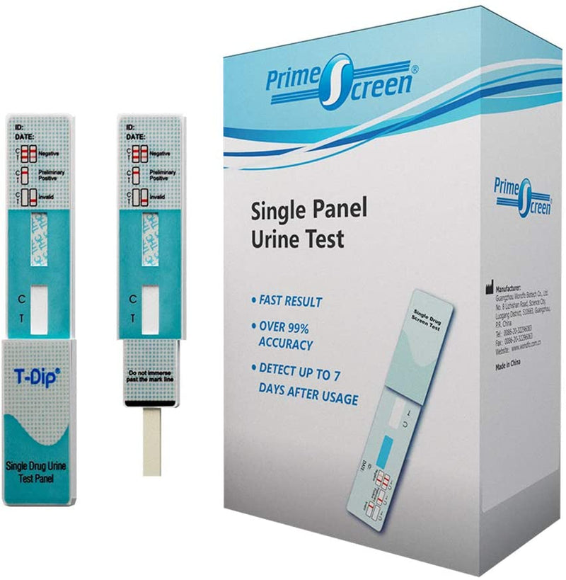 Single Panel Urine THC Dip Test Kit with 50 ng/ml Cutoff Level - WDTH-114 - Prime Screen
